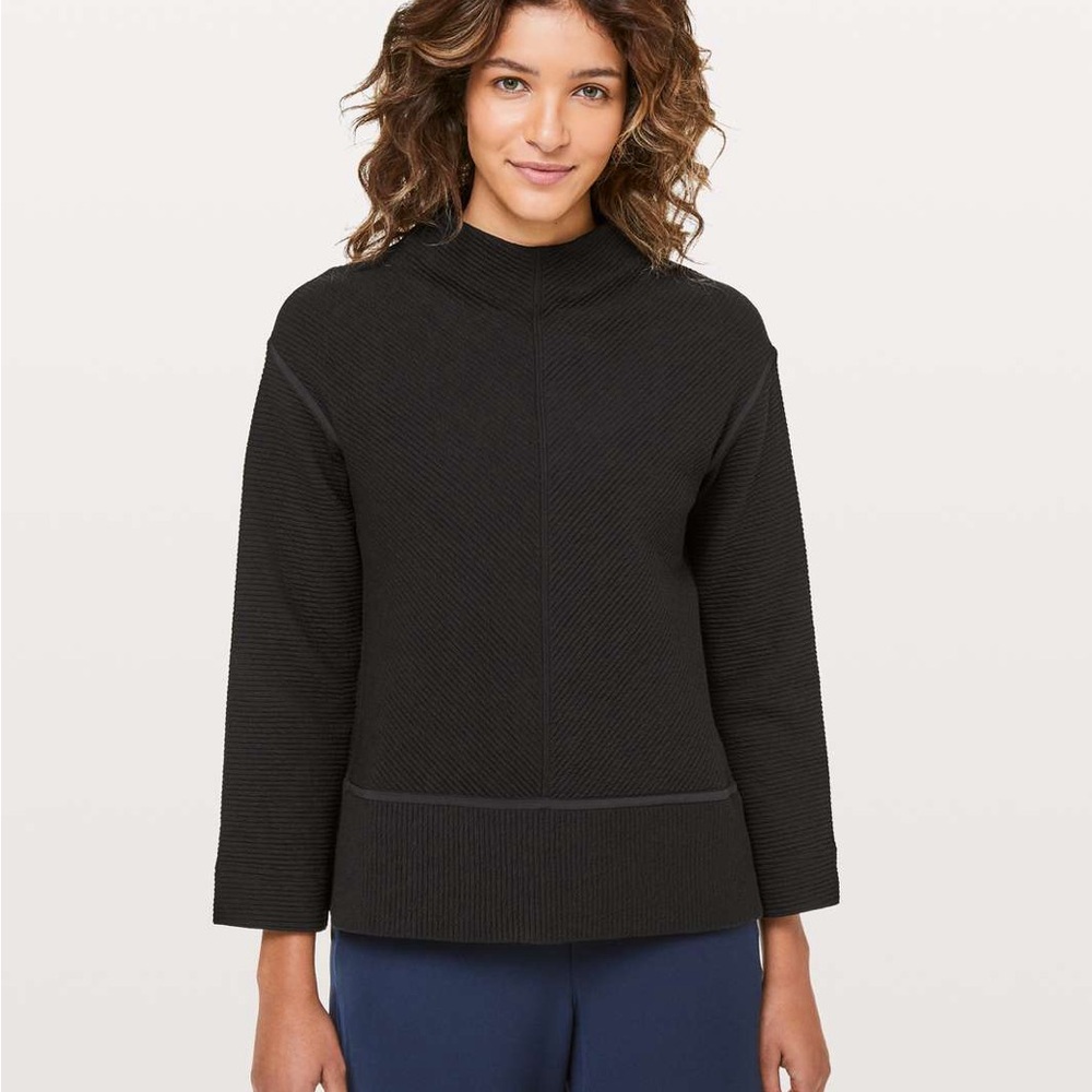 Lululemon On Repeat Mock Neck Black Size 8